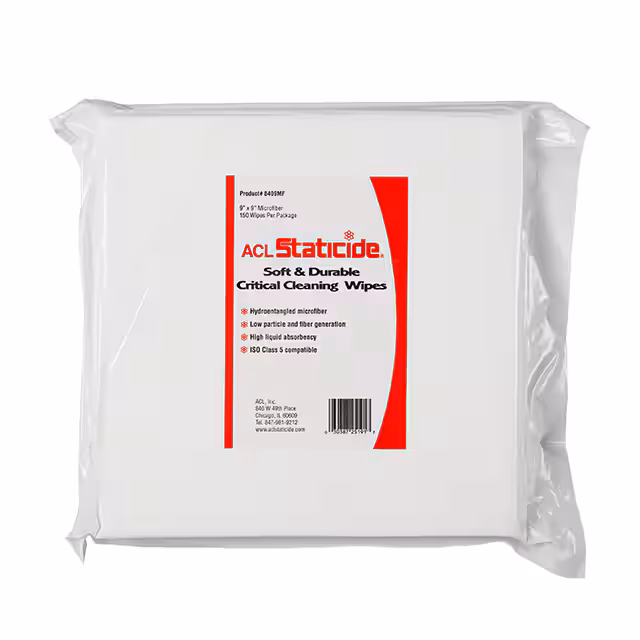 8409MF ACL Staticide Inc  Clean Room Treatments Cleaners Wipes